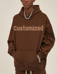 Customized Sweatsuit Fleece Oversized Blank Plain Tracksuits Men'S Hoodies Set