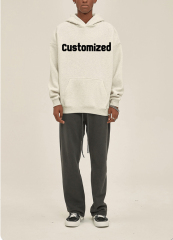 Customized Sweatsuit Fleece Oversized Blank Plain Tracksuits Men'S Hoodies Set