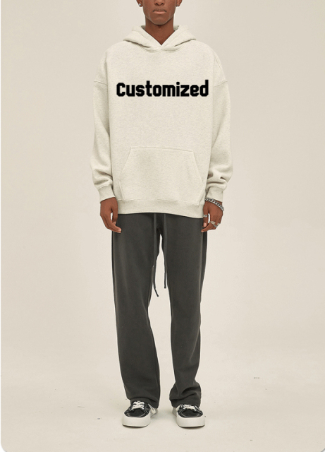 Customized Sweatsuit Fleece Oversized Blank Plain Tracksuits Men'S Hoodies Set