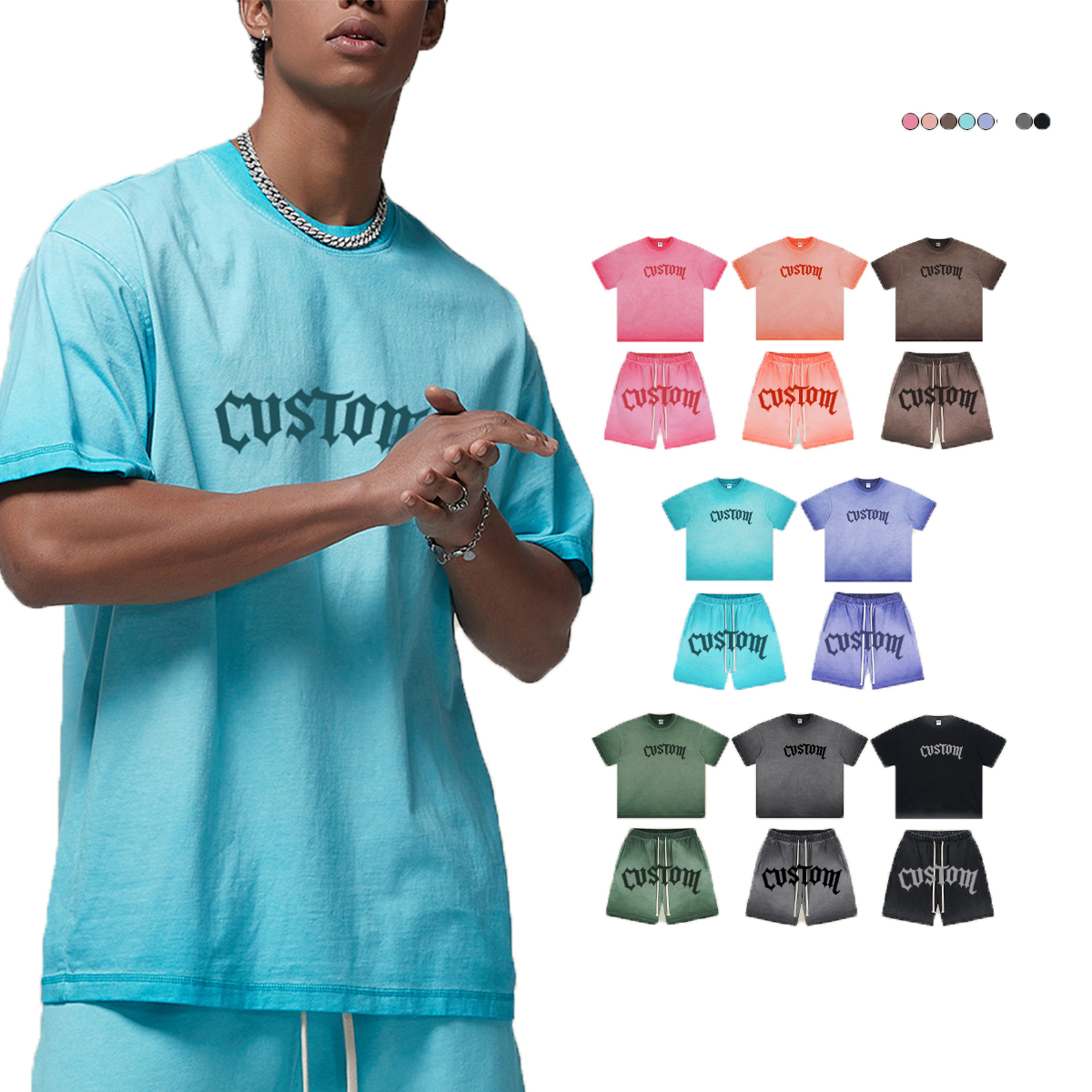 Camisetas Custom Puff Print Alphalete Graphic T Shirt Heavy 100% Cotton 240gsm Comfort Tee Designer Relaxed Fit Men T Shirt Suit