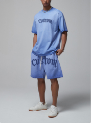 Camisetas Custom Puff Print Alphalete Graphic T Shirt Heavy 100% Cotton 240gsm Comfort Tee Designer Relaxed Fit Men T Shirt Suit