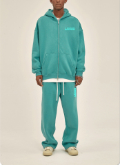 Odm/Oem Puls Size Men'S Hoodies Full Zip Up Custom Puff Printing Logo For Men Embroidery Pullover Zipper Men'S Hoodies Suit