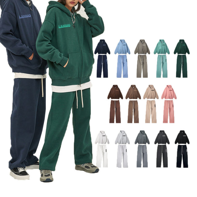 Odm/Oem Puls Size Men'S Hoodies Full Zip Up Custom Puff Printing Logo For Men Embroidery Pullover Zipper Men'S Hoodies Suit