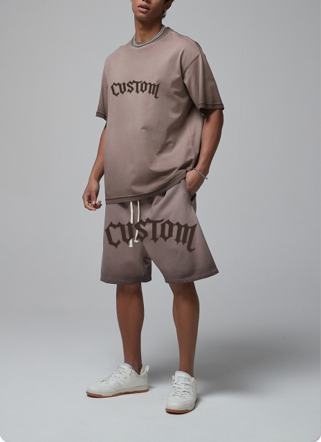 Camisetas Custom Puff Print Alphalete Graphic T Shirt Heavy 100% Cotton 240gsm Comfort Tee Designer Relaxed Fit Men T Shirt Suit