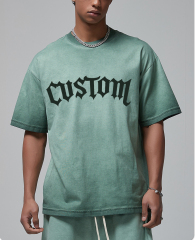 Camisetas Custom Puff Print Alphalete Graphic T Shirt Heavy 100% Cotton 240gsm Comfort Tee Designer Relaxed Fit Men T Shirt Suit