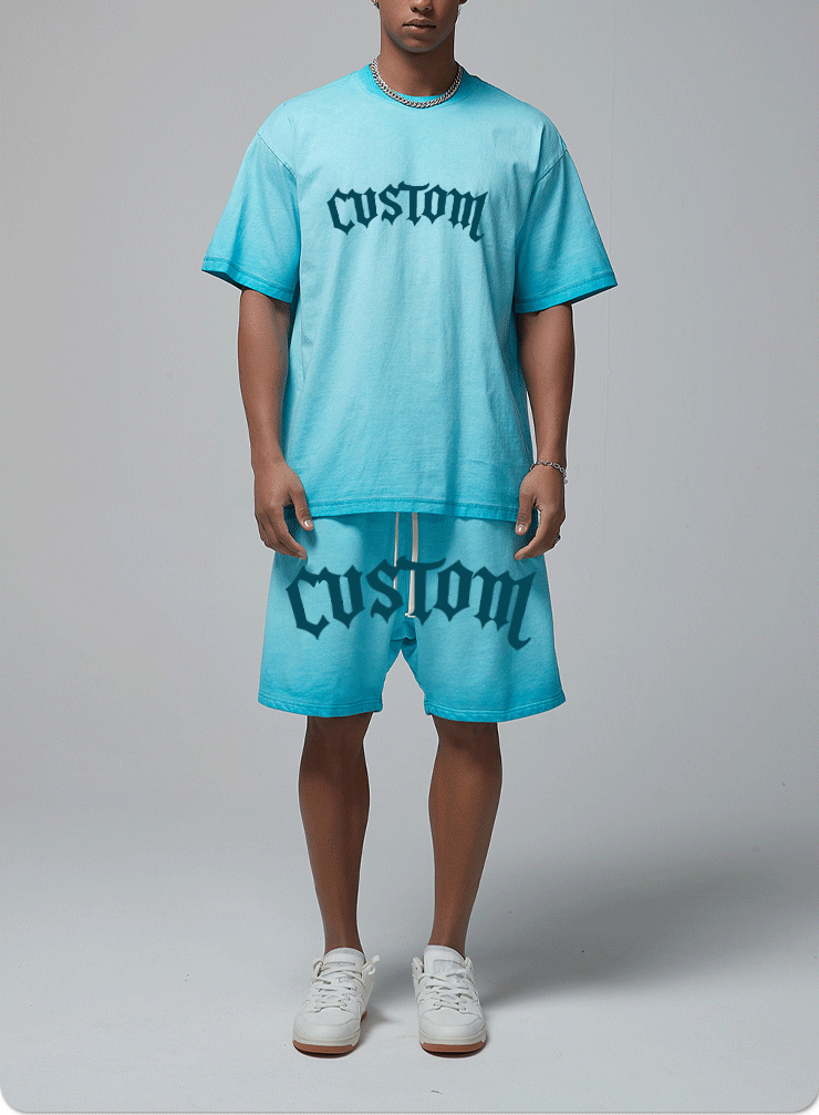 Camisetas Custom Puff Print Alphalete Graphic T Shirt Heavy 100% Cotton 240gsm Comfort Tee Designer Relaxed Fit Men T Shirt Suit