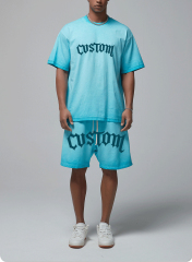 Camisetas Custom Puff Print Alphalete Graphic T Shirt Heavy 100% Cotton 240gsm Comfort Tee Designer Relaxed Fit Men T Shirt Suit