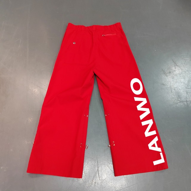 High Quality Custom Logo Drawstring Pockets Waterproof Streetwear Loose Windbreak Nylon Pants Men