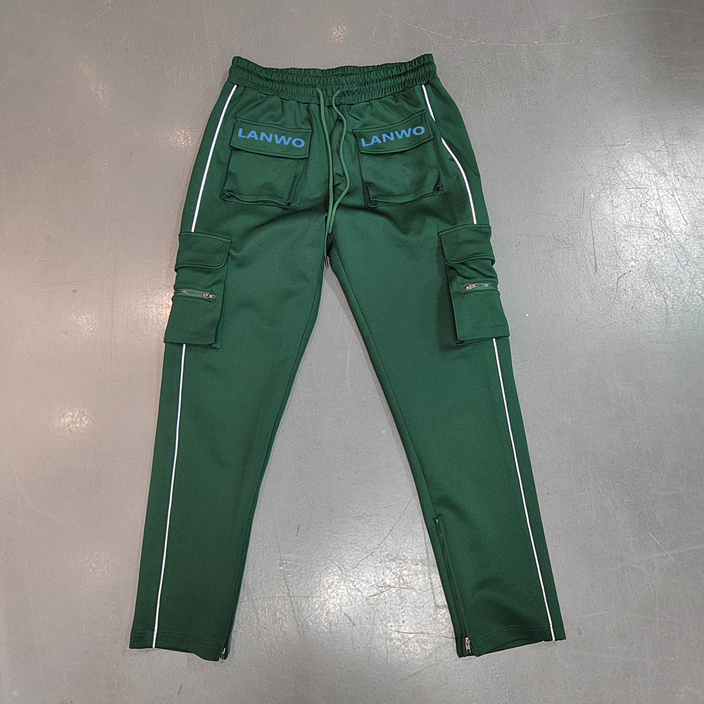 Spring And Autumn New Sports Pants Men'S Casual Pants Trendy Brand Loose Straight Tube Reflective Running Training Pants Men'S