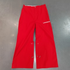 High Quality Custom Logo Drawstring Pockets Waterproof Streetwear Loose Windbreak Nylon Pants Men