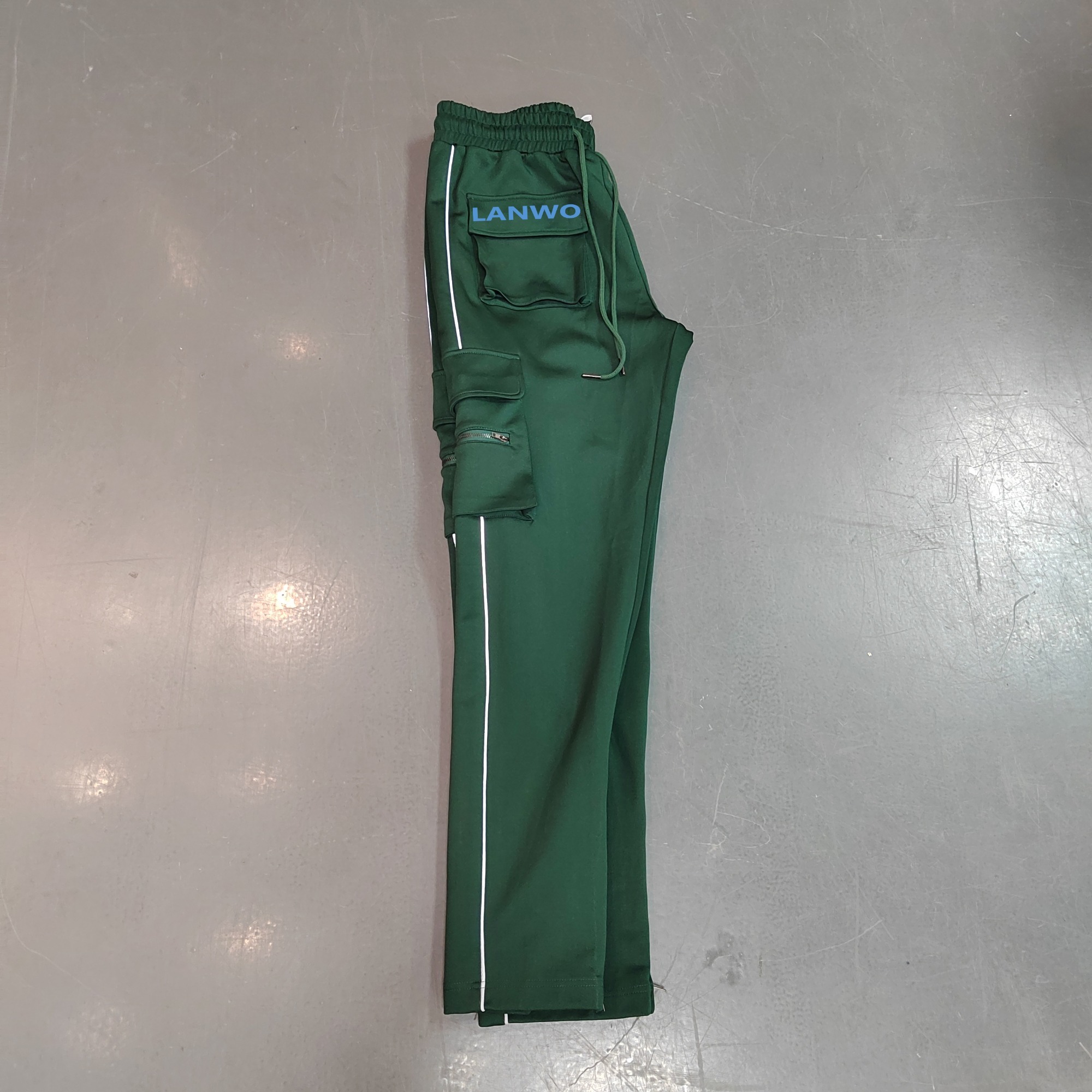 Spring And Autumn New Sports Pants Men'S Casual Pants Trendy Brand Loose Straight Tube Reflective Running Training Pants Men'S