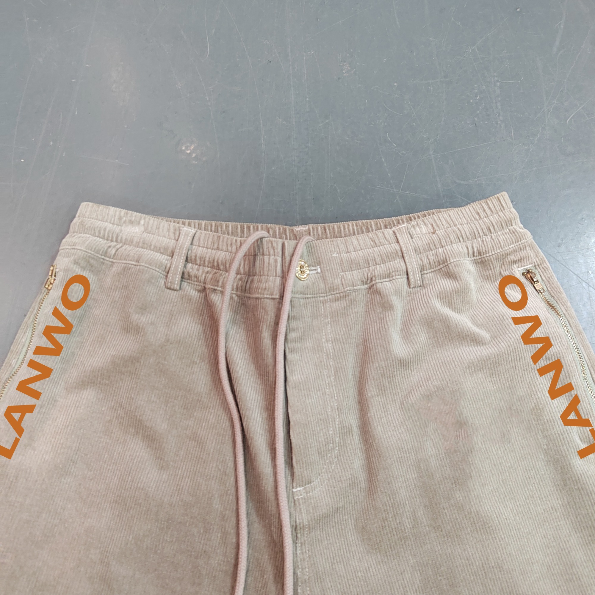 Suede Streetwear Durable Polyester Utility Drawing Patchwork Bottomwear Joggers For Men