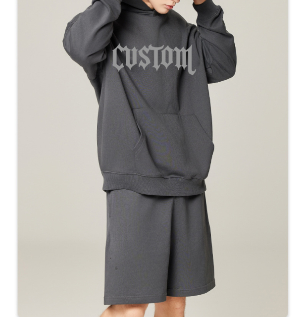 Men'S Hoodies & Sweatshirts Unisex 400gsm Fleece Custom Oversized Embroidery Hoodies