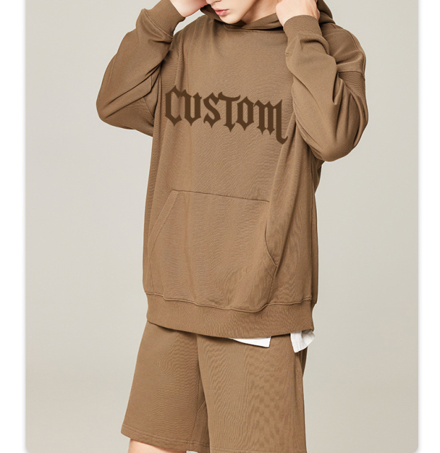 Men'S Hoodies & Sweatshirts Unisex 400gsm Fleece Custom Oversized Embroidery Hoodies