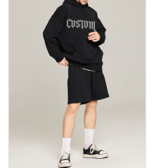 Men'S Hoodies & Sweatshirts Unisex 400gsm Fleece Custom Oversized Embroidery Hoodies