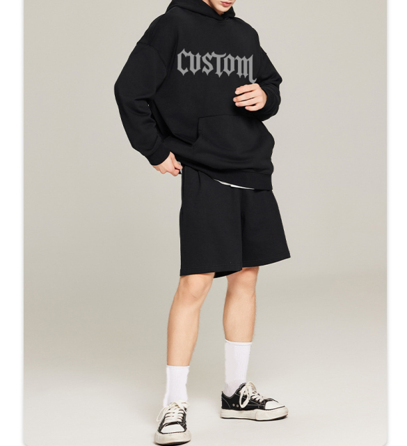 Men'S Hoodies & Sweatshirts Unisex 400gsm Fleece Custom Oversized Embroidery Hoodies