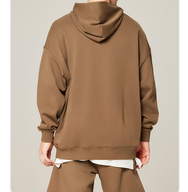 Men'S Hoodies & Sweatshirts Unisex 400gsm Fleece Custom Oversized Embroidery Hoodies