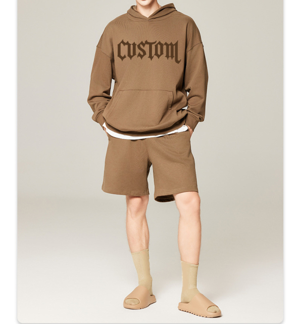 Men'S Hoodies & Sweatshirts Unisex 400gsm Fleece Custom Oversized Embroidery Hoodies