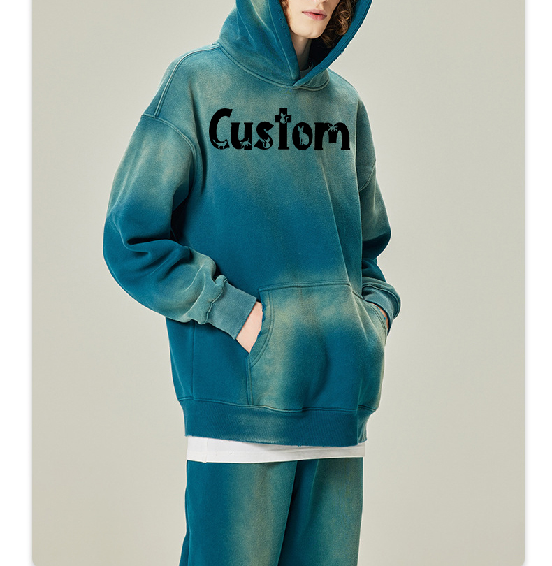 Custom Logo Printed 305gsm 100%Cotton Men'S Oversized Plain Drop Shoulder Tshirt Heavyweight Embossed Long Sleeve Unisex T Shirt