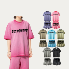 Custom Men Streetwear 100% Cotton Vintage Wash Hoodie Oversized Heavyweight Sun Faded Distressed Acid Wash Hoodies