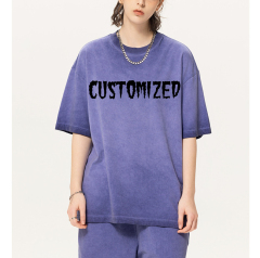 Custom Men Streetwear 100% Cotton Vintage Wash Hoodie Oversized Heavyweight Sun Faded Distressed Acid Wash Hoodies