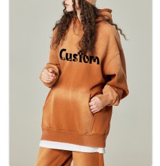 Custom Logo Printed 305gsm 100%Cotton Men'S Oversized Plain Drop Shoulder Tshirt Heavyweight Embossed Long Sleeve Unisex T Shirt