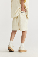 Men Fashion Lapel Plaid Shirt And Short Set 100% Nylon Summer Mens Suits Casual Solid Short Pants 2 Piece Sets