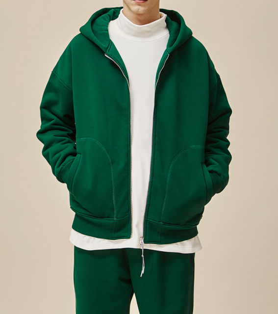 Custom Heavy Cotton Blank Street Wear Loose Vintage Acid Wash Tracksuit Sets Oversized Zipper Hoodie Pants Tracksuits Unisex Set