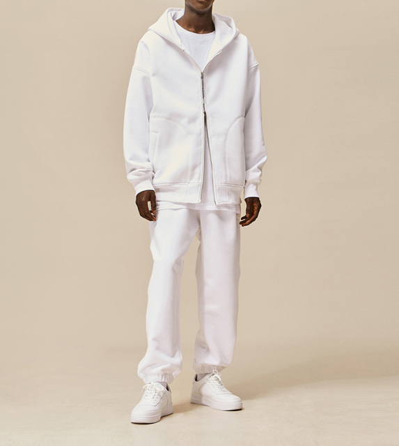 Custom Heavy Cotton Blank Street Wear Loose Vintage Acid Wash Tracksuit Sets Oversized Zipper Hoodie Pants Tracksuits Unisex Set