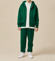 Custom Heavy Cotton Blank Street Wear Loose Vintage Acid Wash Tracksuit Sets Oversized Zipper Hoodie Pants Tracksuits Unisex Set