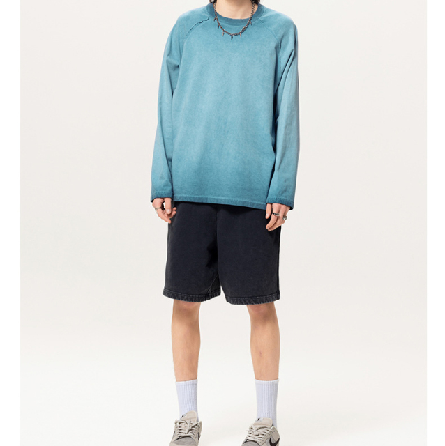 Custom Heavy Cotton Blank Street Wear Loose Vintage Acid Wash Tracksuit Sets Oversized Zipper Hoodie Pants Tracksuits Unisex Set