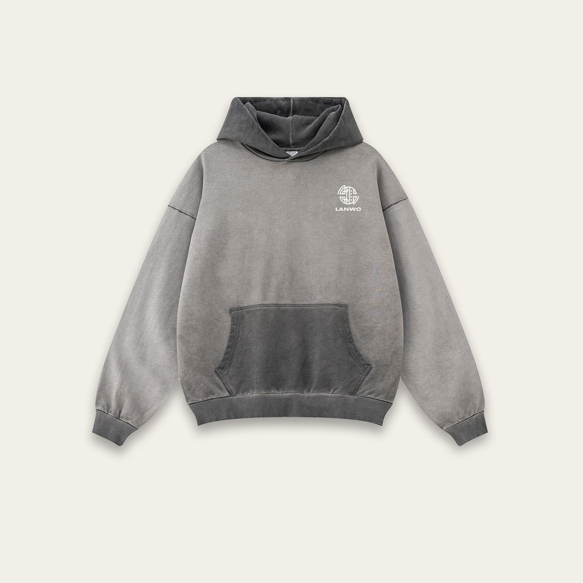 Fall 2024 new heavy 380G off-shoulder color hoodie for men and women can wear a hoodie