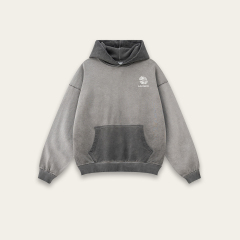 Fall 2024 new heavy 380G off-shoulder color hoodie for men and women can wear a hoodie
