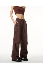 American retro overalls 2024 new summer casual pants straight leg sag loose wide leg pants for men and women wear overalls