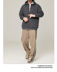 Autumn and winter new men and women can wear heavy hooded cardigan hoodie casual multi-color zipper hoodie coat