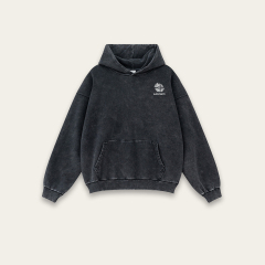 Fall 2024 new heavy 380G off-shoulder color hoodie for men and women can wear a hoodie