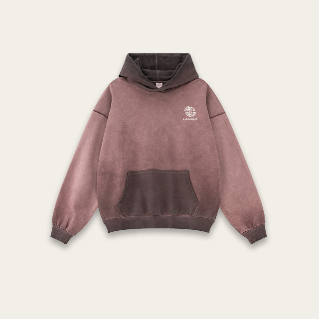 Fall 2024 new heavy 380G off-shoulder color hoodie for men and women can wear a hoodie