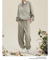 High quality heavy wool circle hoodie American solid color girls all set hoodie spring and autumn hoodie