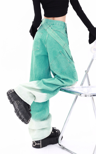 Dopamine in the fall 2024 new ripped American Hottie jeans fashion straight pants women