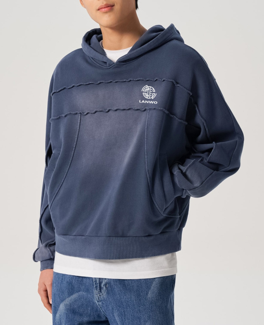 Fashion hoodie custom autumn and winter men's long-sleeved American retro hoodie