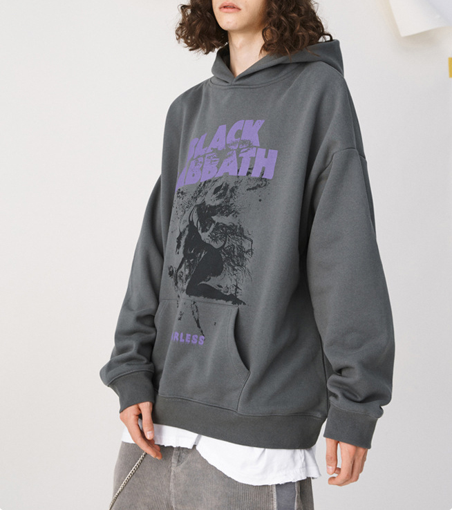 Men's autumn and winter original fashion couple hoodie dark high street oversize loose hoodie