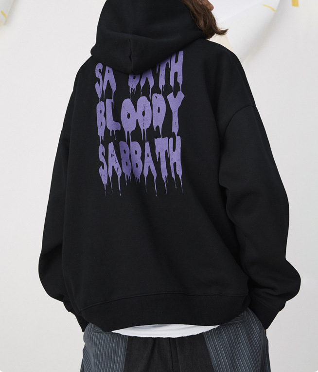 Men's autumn and winter original fashion couple hoodie dark high street oversize loose hoodie