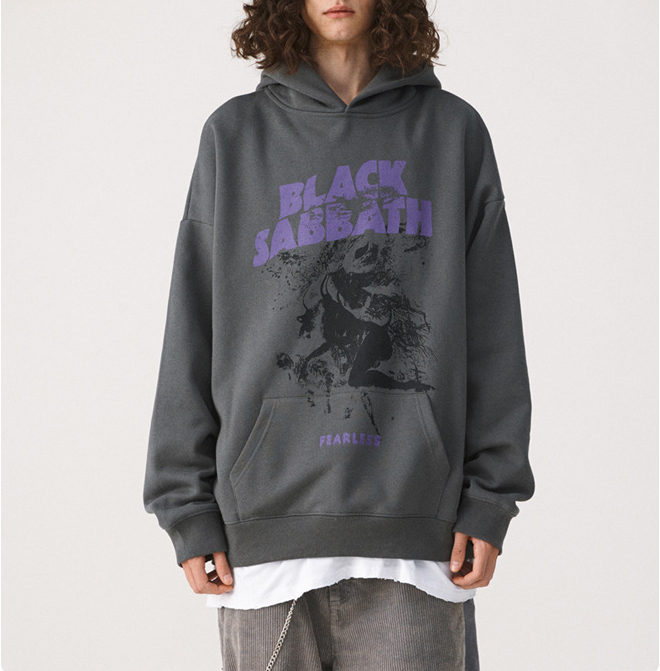 Men's autumn and winter original fashion couple hoodie dark high street oversize loose hoodie