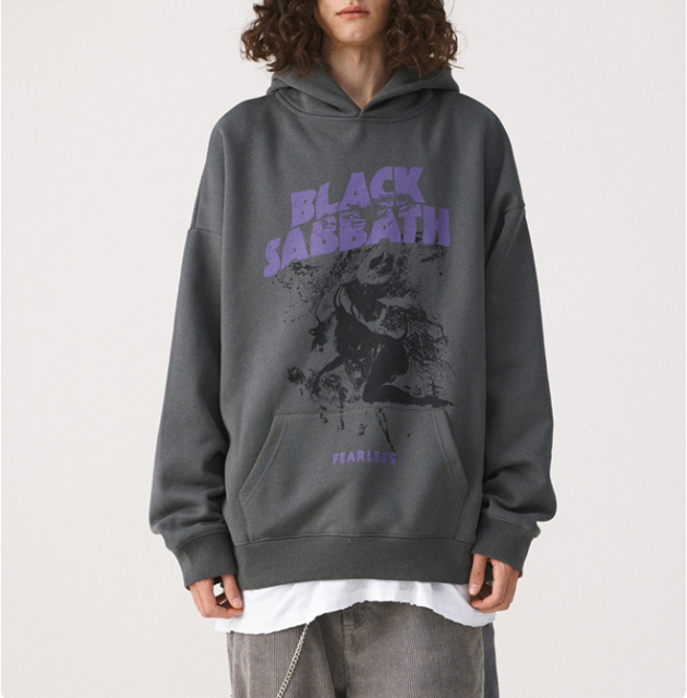 Men's autumn and winter original fashion couple hoodie dark high street oversize loose hoodie