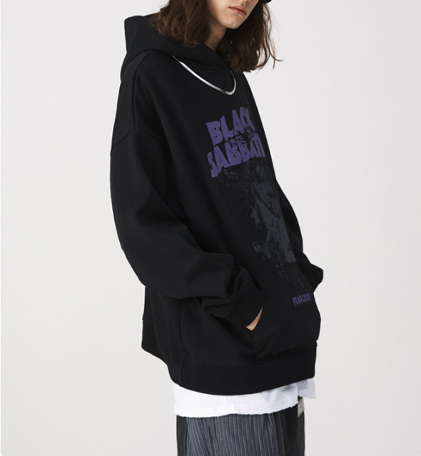 Men's autumn and winter original fashion couple hoodie dark high street oversize loose hoodie