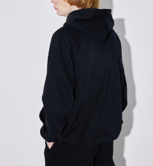 420g Chinese cotton brush composite Austrian grain fleece thickened tide brand pull-over hoodie solid color fleece hoodie men