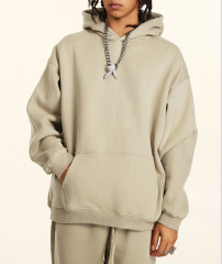 Men's 2024 fall casual basic hoodie plus fleece sweatpants American fashion brand sportswear suit for men and women