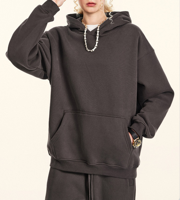 Men's 2024 fall casual basic hoodie plus fleece sweatpants American fashion brand sportswear suit for men and women