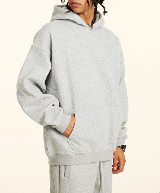 Men's 2024 fall casual basic hoodie plus fleece sweatpants American fashion brand sportswear suit for men and women