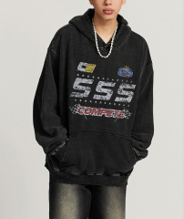 2024 Fall American Tide Racing element hoodie retro to make old hoodie lovers